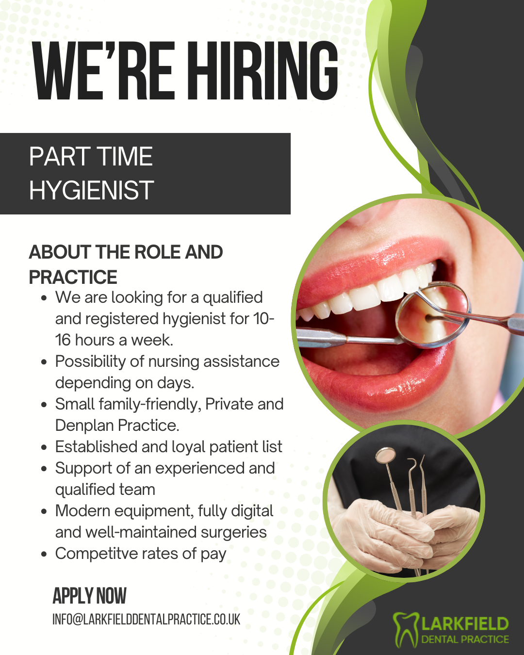 Larkfield dental job advert
