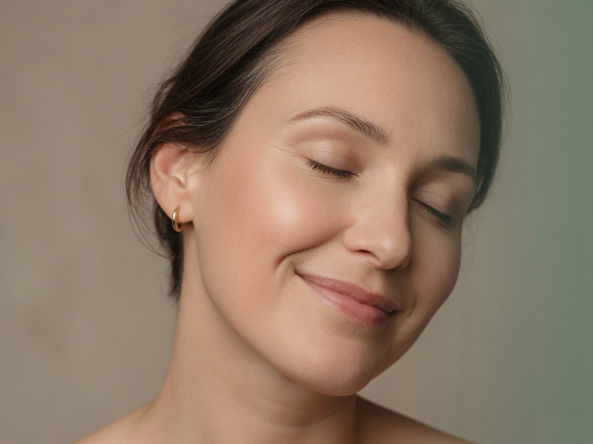 Naturally smooth, refreshed facial skin after anti-wrinkle treatment